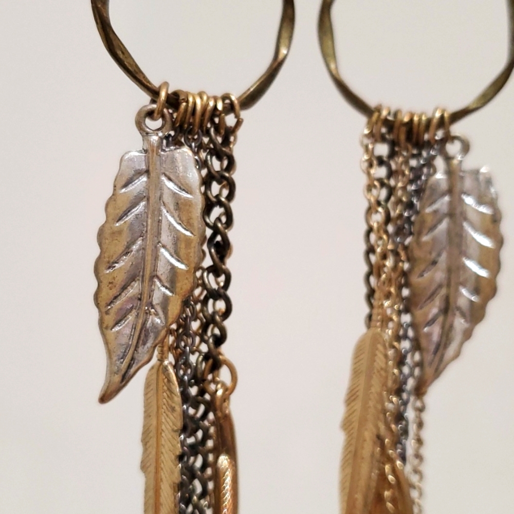 Gold dangle earrings